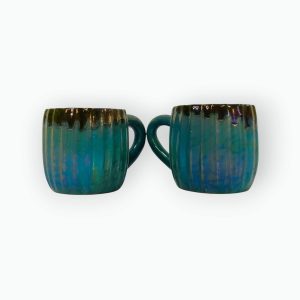Medium Pottery Coffee Mug Pair