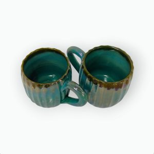 Medium Pottery Coffee Mug Pair