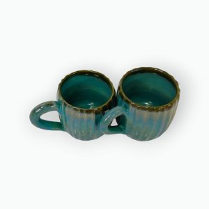 Medium Pottery Coffee Mug Pair