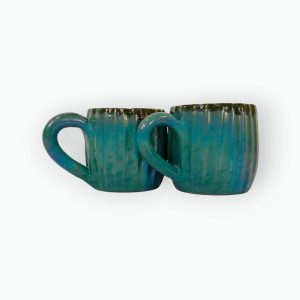 Medium Pottery Coffee Mug Pair