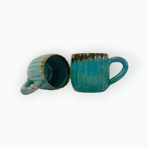 Medium Pottery Coffee Mug Pair