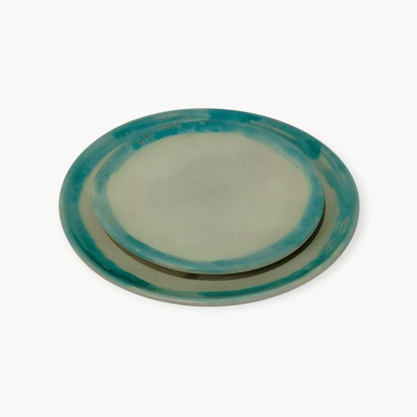 Turquoise Pottery Serving Plates