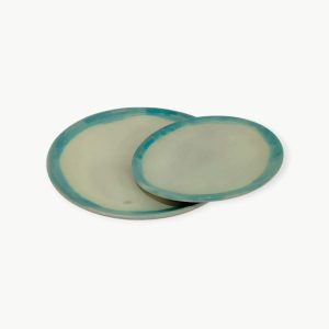 Turquoise Pottery Serving Plates