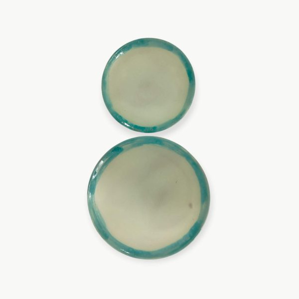 Turquoise Pottery Serving Plates