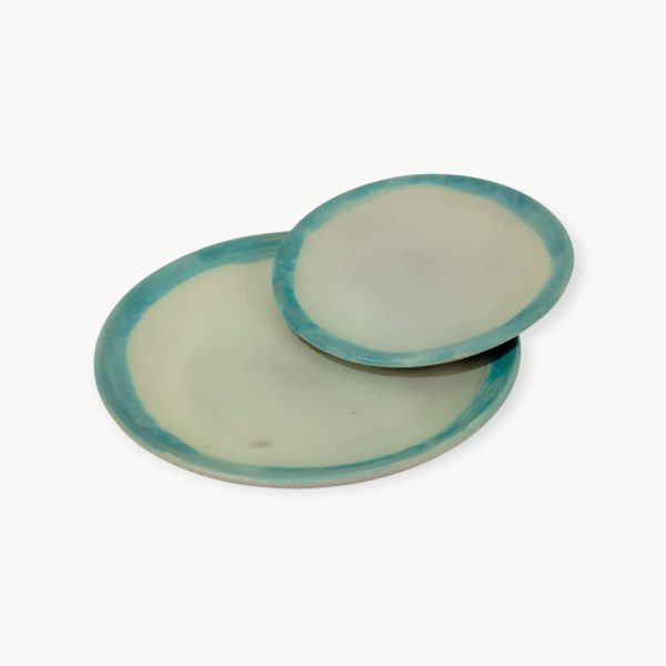 Turquoise Pottery Serving Plates