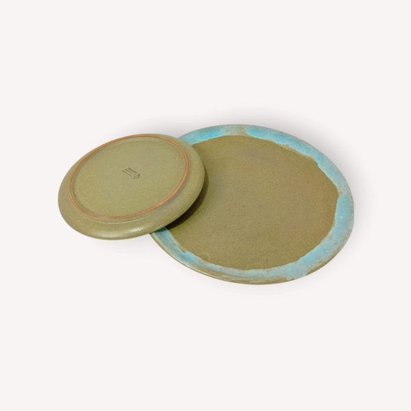 Turquoise Pottery Serving Plates