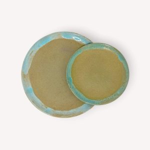 Turquoise Pottery Serving Plates