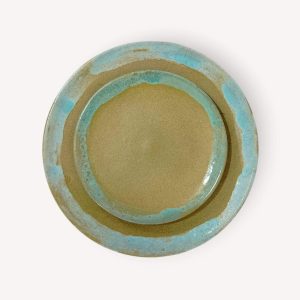 Turquoise Pottery Serving Plates
