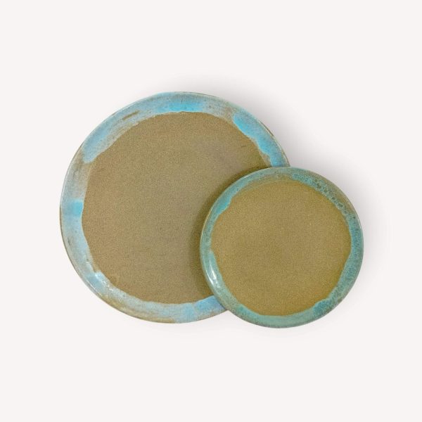 Turquoise Pottery Serving Plates