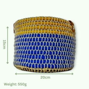 Basket with Leather Handles