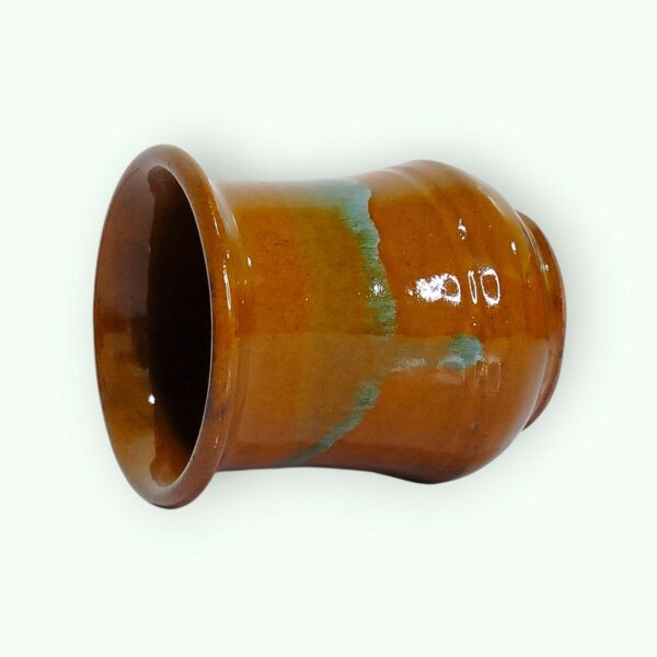Brown Turquoise Glazed Mug