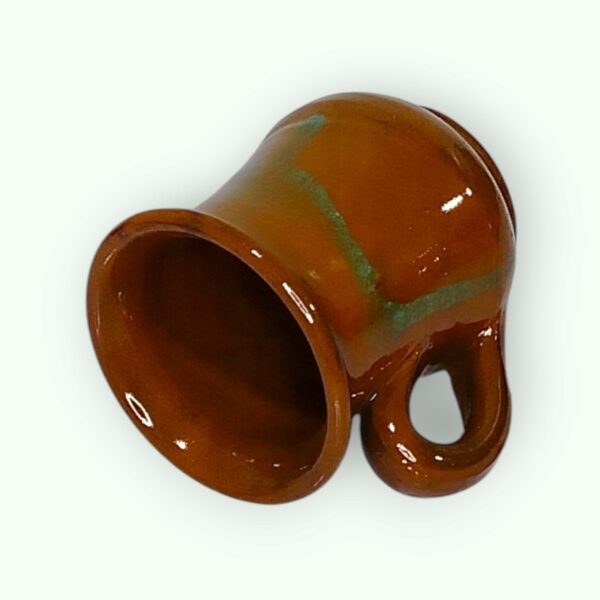 Brown Turquoise Glazed Mug