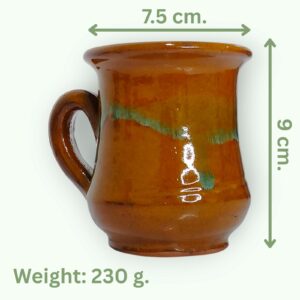 Brown Turquoise Glazed Mug