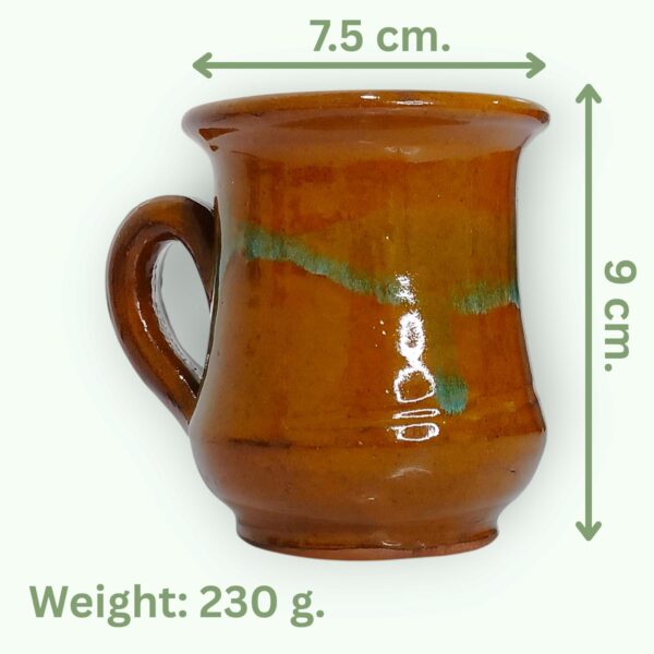 Brown Turquoise Glazed Mug