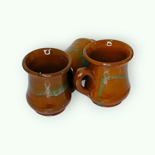 Brown Turquoise Glazed Mug