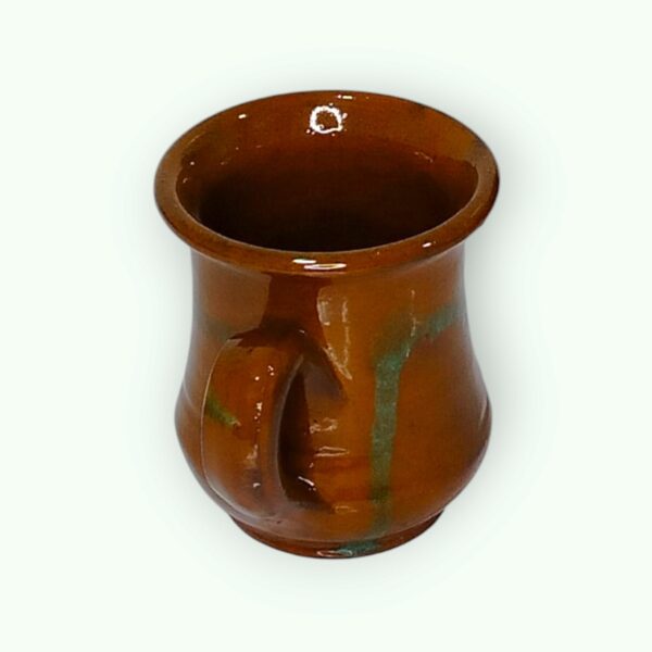 Brown Turquoise Glazed Mug