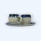 Ceramic Coffee Mug Set with tray