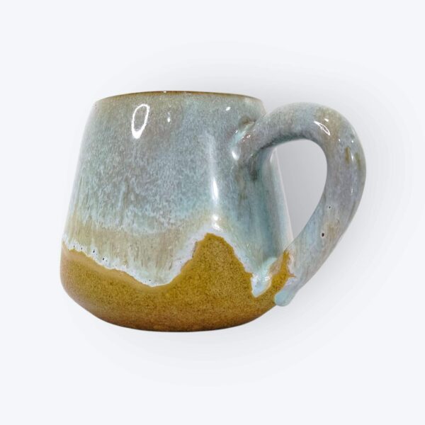 Ceramic Mugs with Serving Tray