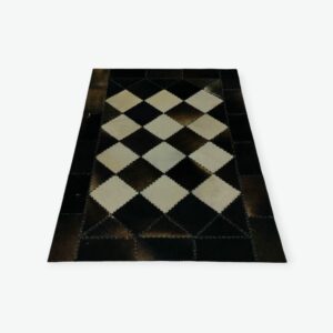 Checkerboard Cowhide Rug