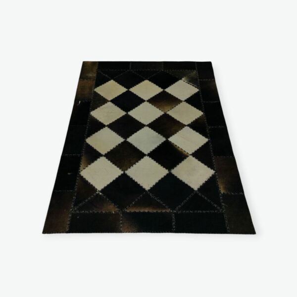 Checkerboard Cowhide Rug