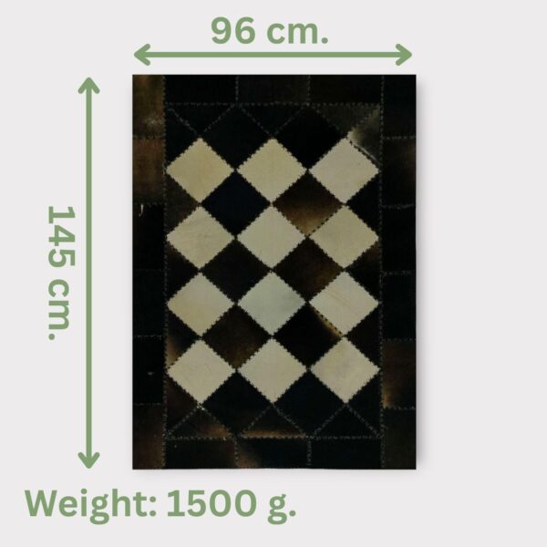 Checkerboard Cowhide Rug