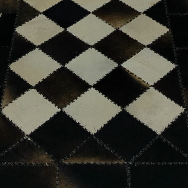 Checkerboard Cowhide Rug