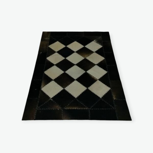 Checkerboard Cowhide Rug