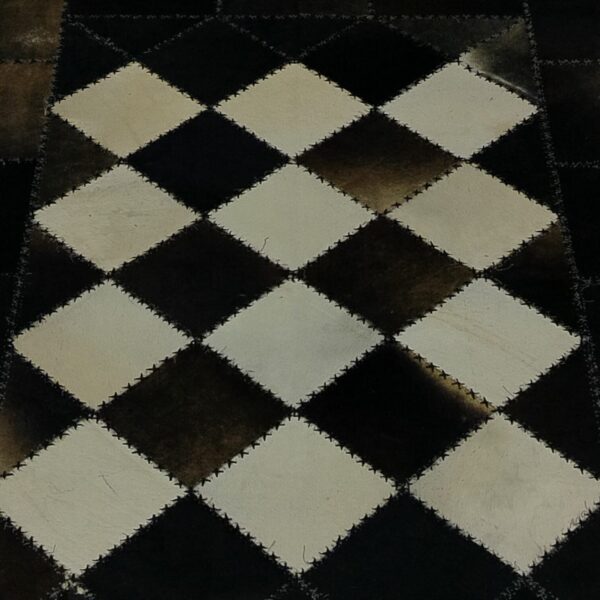 Checkerboard Cowhide Rug