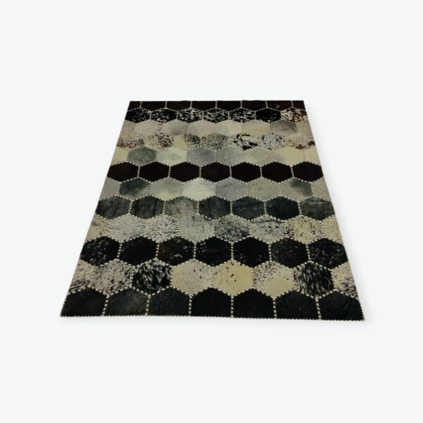 Cowhide Hexagon Patchwork (7) Cowhide Hexagon Patchwork