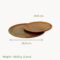 Golden Glazed Ceramic Dinnerware