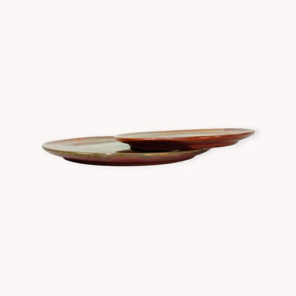 Golden Glazed Ceramic Dinnerware