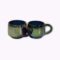 Large Iridescent Pottery Tea Mugs