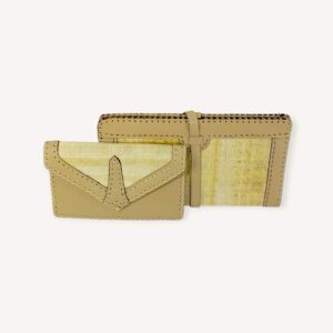 Leather x Papyrus Clutch & Purse (1) Leather x Papyrus Clutch & Purse