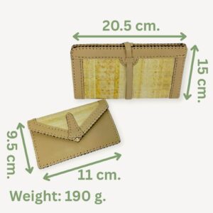 Leather x Papyrus Clutch & Purse