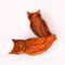 Owl-Shaped Wooden Platter (10) Owl-Shaped Wooden Platter