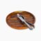 Round Wooden Plate Set (5) Round Wooden Plate Set