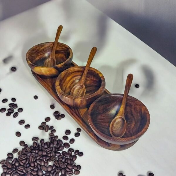 Serving Tray with 3 Bowls (42) Serving Tray with 3 Bowls