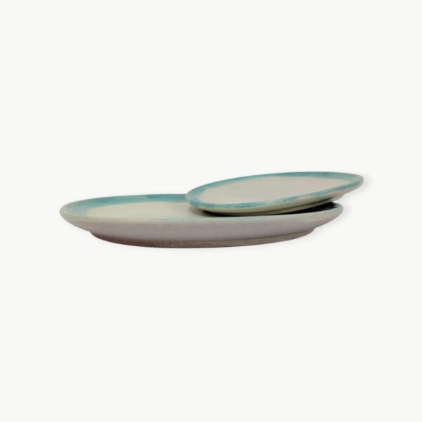 Turquoise Pottery Serving Plates