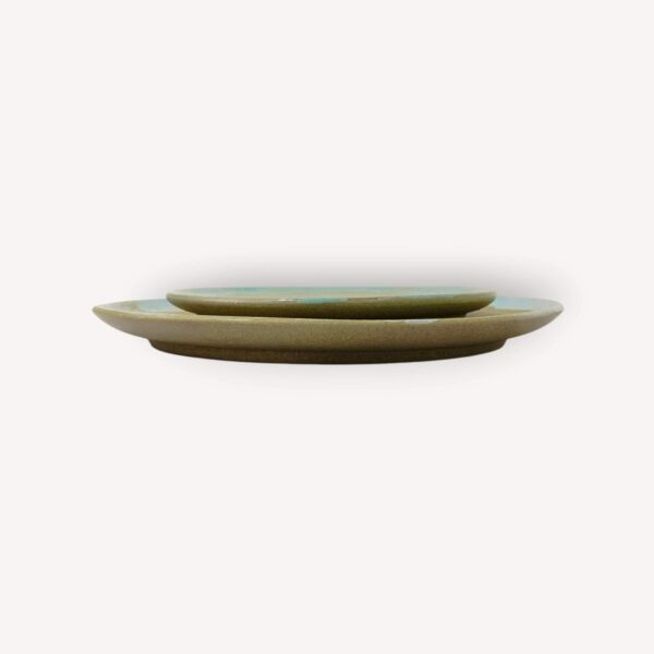 Turquoise Pottery Serving Plates