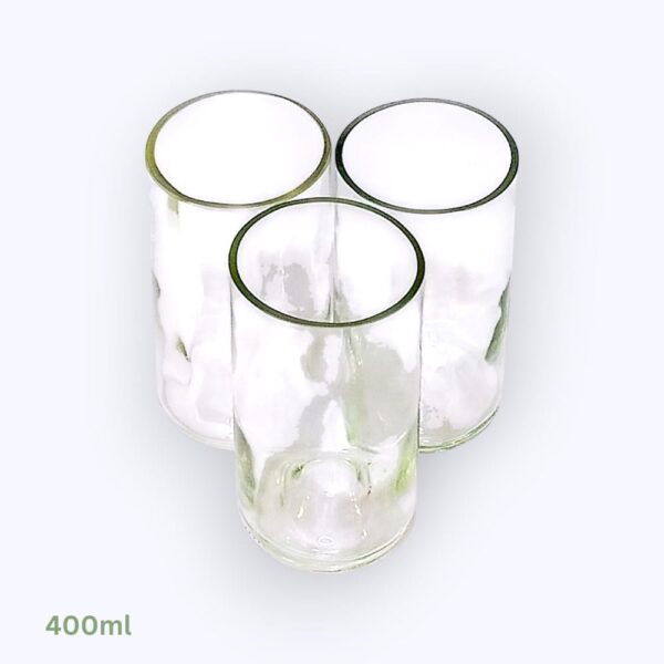 White Plain Glasses 400ml (1) White Plain Glasses